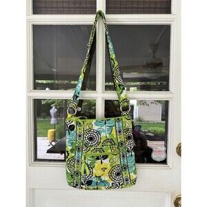 Vera Bradley Limes Up Hipster Crossbody Floral Yellow/Green Purse Bag